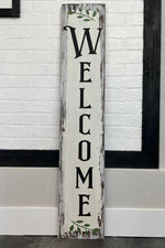 Welcome Leaf Porch Sign
